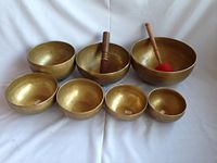 Tibetan Chakra Set Handmade Singing Bowl - 7 pieces handmade bowls