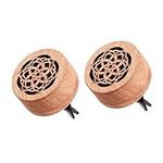 KeeKit Car Essential Diffuser, Mini Car Wood Diffuser, Portable Aromatherapy Locket with Vent Clip for Women & Men, 2 Pieces