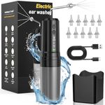 Ear Wax Removal Kit,USB Electric Water Powered Ear Cleaner with 10 Replaceable Tips,4 Cleaning Modes IPX7 Waterproof Ear Irrigation System Reusable Ear Flushing Cleaning Tool for Kids Adults Home Use