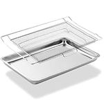 316496201 Air Fry Basket Replacement for Frigidaire Stove Oven Parts, 316496202 Air Fry Tray for Frigidaire Oven Accessories BGEF3032 BGEF3042 304 Stainless Steel Air Fry Crisper Basket 1 Pack