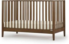 dadada LaLa 3-in-1 Convertible Crib - Converts into Toddler Bed & Daybed - Made in Italy - 3 Adjustable Mattress Heights - Solid Beech Wood (Walnut)