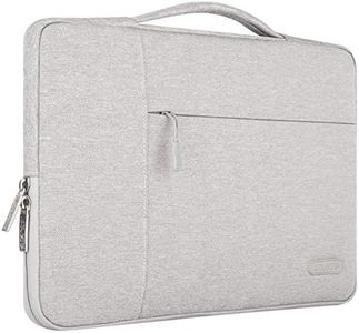 MOSISO Laptop Sleeve Compatible with MacBook Air/Pro, 13-13.3 inch Notebook, Compatible with MacBook Pro 14 inch M3 M2 M1 Chip Pro Max 2024-2021,Polyester Multifunctional Bag, Gray