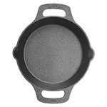 Winco CASD-8 Cast Iron Skillet, Black