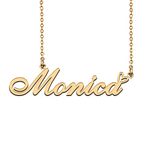 Customized Nameplate Necklace Charm Jewelry Mother Gifts for Mom Monica