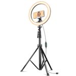 DDLC (14 Inch) Led Ring Light with 7 Feet Tripod Stand for Mobile Phones & Camera, 3 Temperature Mode Dimmable Lighting, Photo-Shoot, Video Shoot, Makeup & More (14 inch Tripod)