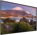 MOUNT-IT! 100 Inches Fabric Projector Screen | Foldable, Anti-Crease, 16:9 HD Movie Screen for Indoor and Outdoor Activities | Wall Mounted or Pole Mounted Matte White Video Projector Screen