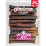 Glorious Treats and Chews High-Protein Natural Beef Collagen Dog Chews: Long-Lasting Durability, Perfect for Dental Health & Digestive Wellness