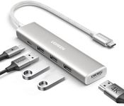 UGREEN Revodok USB C Hub 5 in 1 Multiport Adapter 4K HDMI, 100W Power Delivery, 3 x USB A 3.0 5Gbps USB C Dongle for MacBook Pro/Air, iPad Pro, iMac, iPhone 15 Pro/Pro Max, XPS, Thinkpad, White