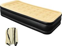 Albert Austin Blow Up Bed Inflatable Mattress Luxury And Waterproof Air Bed | High Rised Air Bed | Built-in Electric Pump | Great Blowup Beds for Camping, Holidays, Guests Visits (Twin 196x97x47cm)