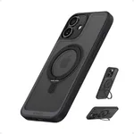 Anker Ultra Magnetic for iPhone Case with Sturdy 360° Ring Stand, Military-Grade Shockproof Kickstand Compatible with MagSafe (for iPhone 16 Plus, Black)