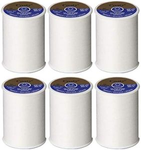 Coats & Clark Dual Duty All Purpose Thread 400 Yards White 230-1 (6-Pack)