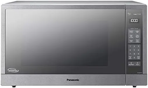 Panasonic Microwave Oven, Stainless Steel Countertop/Built-In Cyclonic Wave with Inverter Technology and Genius Sensor, 2.2 Cu. Ft, 1250W, NN-SN97JS (Silver)