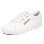 Nautica Women Fashion Sneaker Lace-Up Tennis All White Casual Shoes for Ladies-Arent, Taika-white, 10