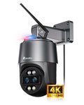 ctronics [10X Hybrid Zoom] 4K 8MP Outdoor Security Camera with Dual-Lens, Auto Tracking & Zoom, 2.4/5GHz WiFi, AI Human/Vehicle/Animal Detection, 256GB TF/Cloud/FTP/NAS Storage, Color Night Vision