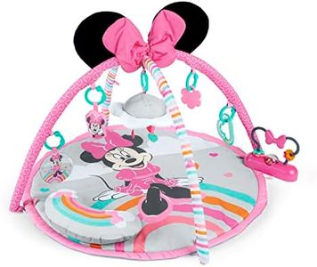 Bright Starts Disney Baby MINNIE MOUSE Forever Besties Activity Gym with Music and Lights, Pink, Newborn+