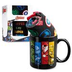 Marvel Mug and Socks Set for Men Teenagers - Soft Crew Socks Size 7-11 and Ceramic Mug Gift Set - Mens Gifts