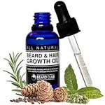 Beard Club - Beard Growth Support Oil with Natural Essential Oils, Organic Beard Oil for Men with Argan & Jojoba Oil, Beard Softener - Beard Growth Oil - Beard Growth Serum - 30ml