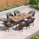 PURPLE LEAF 7 Pieces Patio Dining S
