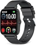 EGQINR Smart Watch for Men With Bluetooth Calling, Sports Tracking, Upgrade 1.7-Inch HD Touch Screen With Heart Rate, Blood Pressure, Blood Oxygen,Sleep Monitoring, Compatible With Android iPhone