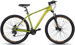 HH HILAND 29 Inch Mountain Bike for Men, Aluminum Frame, Front and Rear Hydraulic Disc Brakes, Lock-Out Suspension Fork, 16 Speeds, Hardtail Trail MTB Bicycle