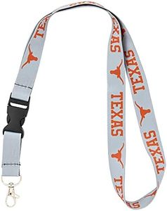 Desert Cactus University of Texas Lanyard UT Longhorns Car Keys ID Badge Holder Keychain Detachable Breakaway Snap Buckle (Gray)