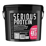 The Bulk Protein Company – SERIOUS PROTEIN – Whey Protein Powder – 4kg – Low Carb – Supports Lean Muscle Growth – Recovery Supplement, 133 Servings, Strawberry