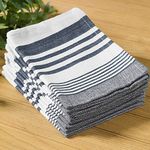 Great Knot Aston Large Tea Towel Dish Towels 100% Cotton Kitchen Towels, Bar Towels and Tea Towels (50cm x 70 cm) (Black)