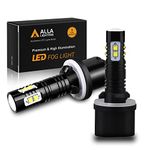 Alla Lighting CREE 50W 880 899 High Power LED Fog Lights or Daytime Running Lights DRL Bulbs Lamps Replacement 893 886 890 892