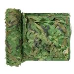 LOOGU Camouflage Netting, Camo Net Hunting Blind Great for Sunshade Camping Shooting Etc. (150D Polyester, 6.5X10Ft)