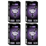 NOTTY BOY Overtime Extra Delay Condoms For Men -Pack Of 4, 40 Pieces | Longer Duration, Long Lasting | Performance Enhancing and Standard Fit, Natural Rubber Latex