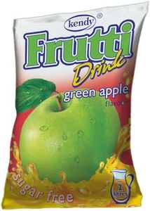 KENDY, Frutti, Aromatizzatore D'Acqua, Senza Zucchero, Preparato in Polvere per Bevanda, 32 bustine al gusto Mela Verde