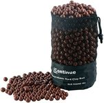 L Continue 1500 Pieces Diameter 3/8" Slingshot Ammo Biodegradable Hard Clay Ball, Coffee