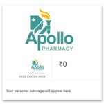 Apollo Pharmacy | Flat 20% off | E-Gift Card | Instant Delivery | Valid for in-store purchases.