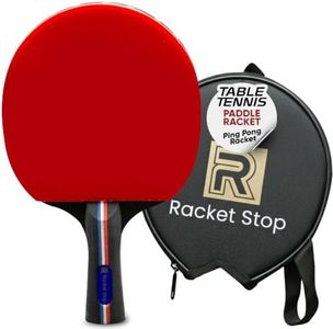 Racket Stop Vortex Table Tennis Paddle with Case – Ping Pong Racket for Intermediate Players, ITTF Approved Rubber, Lightweight Control for Indoor/Outdoor Sports, Great Gift for Kids & Adults