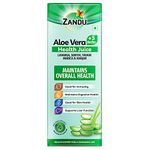 Zandu Aloe Vera Juice with 5 added Herbs, 1 L, Pure and Natural, Ayurvedic Immunity Booster, Good for Digestive Health, Skin Health & Liver Function | No Added Sugar