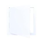 AirTech-UK Access Panel White Plastic Inspection Detachable Door Access Hatch Conceal Wiring Clean Space Easy Access14 x 14 inches (350 x 350 mm)