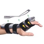 Radial Nerve Palsy Splint for Wrist Drop, Adjustable Static Fingers Fixation Brace, for Crutch Palsy, Limp Finger, Mcp Arthroplasty, Stroke Hand Recovery - Fits Right & Left Hand