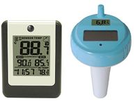 Ambient Weather WS-14 Wireless 8-Channel Floating Pool and Spa Thermometer