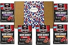 Jack Link's Beef Jerky Six Pack Selection Gift Box - Original, Sweet and Hot & Teriyaki - Hamper Exclusive To Burmont's