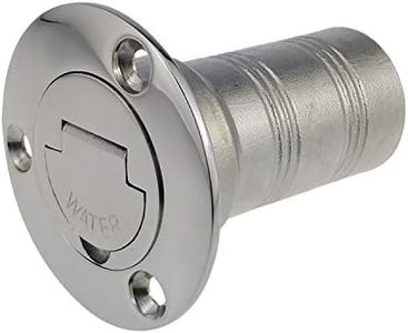 keehui Mirror- Polished 316 SS for 1-1/2''(38MM) Marine Boat Yacht Caravan Water Tank Deck Fill Filler with Keyless Cap