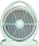 SPT Sunpentown SF-1414A: Box Fan, Light Olive Green, 18.5 x 22.1 x 7.9 in.