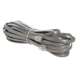 Cmple - Telephone Cord 25ft Phone Cord for Landline Male to Male 6P6C RJ12 Cable for 3 Lines Home Phone, Fax, DSL Modem, Router, Printer - Gray