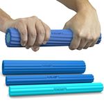 Vive Flex Therapy Bars (3 Pack) - Twist Resistance Hand Grip Strength Trainer for Injury Recovery, Tennis Elbow, Golfers, Tendonitis Pain - Weighted Strengthening Multi Pack