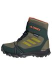 adidas Terrex Snow Hook-and-Loop Cold.RDY Winter Shoes Trail Running, Focus Olive/Pulse Olive/Orange, 10 UK