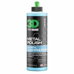 3D Metal Polish (Deep Blue) - 16 oz. | Wheel, Mags, Rim Cleaner, Metal Cleaner, Heavy-Duty Cleaning of Tarnished Metal, Diamond Plate, Polishes Brass, Silver, Chrome, Gold, and Copper