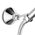 Queta Shower Holder, Brass Swivel Adjustable Shower Head Holder, Wall Mount, Removable Hand Shower