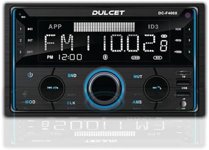 DULCET Dc-F400X Double Din Mp3 Car wired Stereo With Big Display & Dual Usb