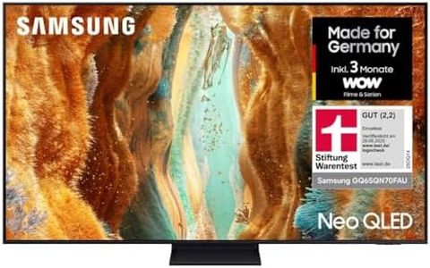 Samsung Neo QLED 4K QN70F 65 Zoll (163 cm) Mini LED Fernseher, NQ4 AI Gen2 Prozessor, Quantum Matrix Technology Slim, Motion Xcelerator 144Hz, AirSlim Design, Samsung Vision AI Smart TV