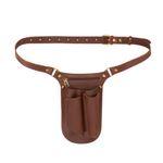 TOURBON Genuine Leather Garden Tool Belt for Men Women Gandening Pouch Florist Organizer Gardener Bag