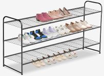 MISSLO Long 3-Tier Shoe Rack Organi